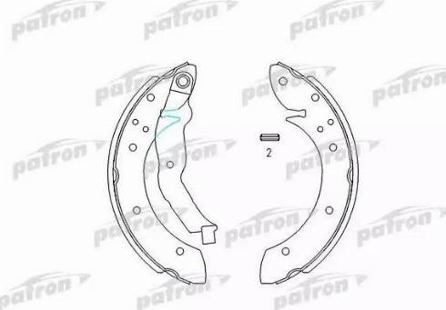 Patron PSP529 - Brake Shoe Set autospares.lv