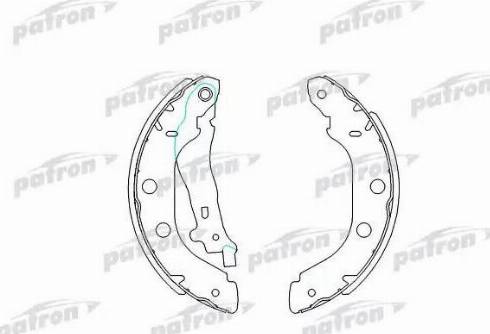 Patron PSP577 - Brake Shoe Set autospares.lv