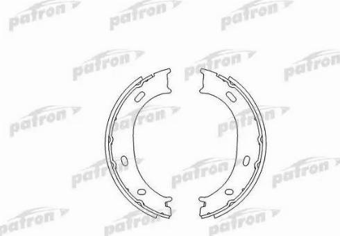 Patron PSP624 - Brake Shoe Set, parking brake autospares.lv