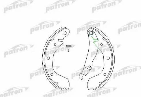 Patron PSP198 - Brake Shoe Set autospares.lv