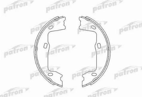 Patron PSP227 - Brake Shoe Set, parking brake autospares.lv