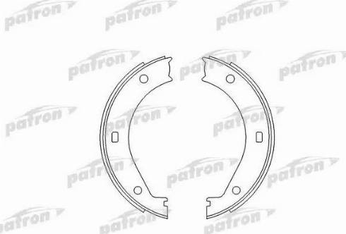 Patron PSP272 - Brake Shoe Set, parking brake autospares.lv