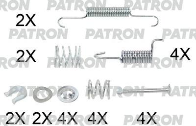 Patron PSRK0176 - Accessory Kit, parking brake shoes autospares.lv