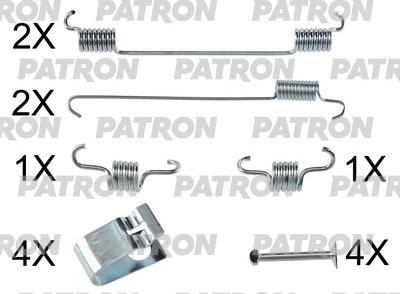 Patron PSRK0212 - Accessory Kit, brake shoes autospares.lv