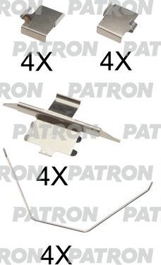 Patron PSRK1182 - Accessory Kit for disc brake Pads autospares.lv