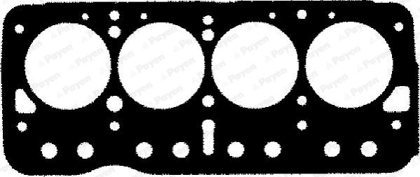 Payen BN040 - Gasket, cylinder head autospares.lv