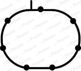 Payen JD5987 - Gasket, intake manifold autospares.lv