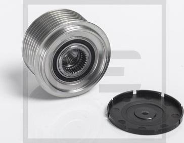 PE Automotive 010.853-00A - Pulley, alternator, freewheel clutch autospares.lv