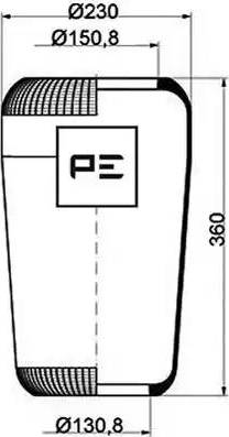 PE Automotive 084.098-70A - Bellow, air suspension autospares.lv