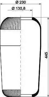 PE Automotive 084.097-40A - Bellow, air suspension autospares.lv