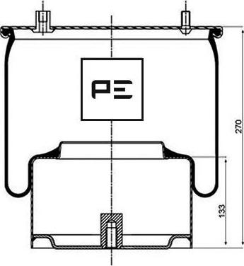 PE Automotive 084.052-73A - Bellow, air suspension autospares.lv