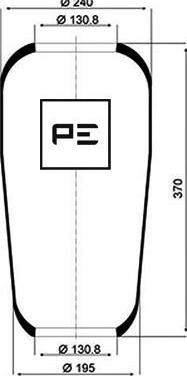 PE Automotive 084.010-70A - Bellow, air suspension autospares.lv