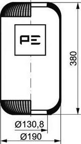 PE Automotive 084.031-70A - Bellow, air suspension autospares.lv