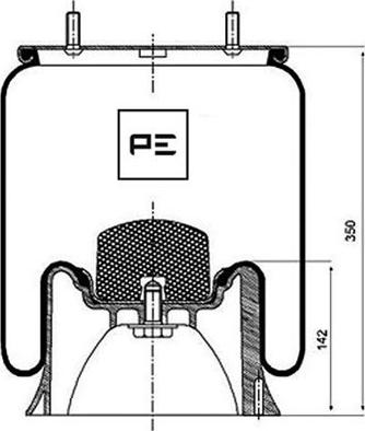 PE Automotive 084.100-72A - Bellow, air suspension autospares.lv