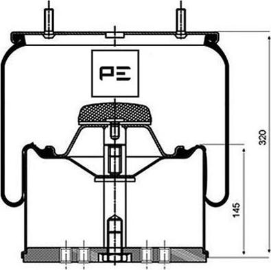 PE Automotive 084.116-72A - Bellow, air suspension autospares.lv