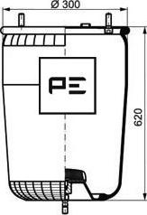 PE Automotive 084.139-71A - Bellow, air suspension autospares.lv
