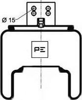 PE Automotive 084.263-11A - Bellow, air suspension autospares.lv