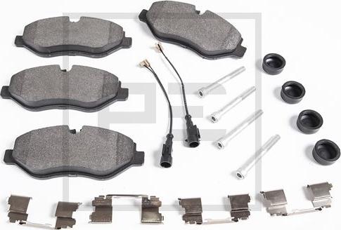 PE Automotive 086.361-00A - Brake Pad Set, disc brake autospares.lv