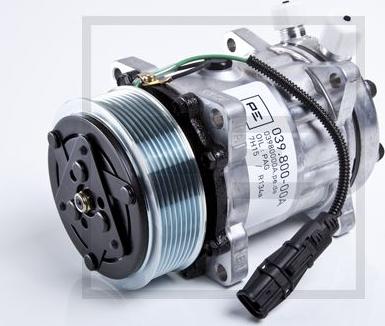 PE Automotive 039.800-00A - Compressor, air conditioning autospares.lv