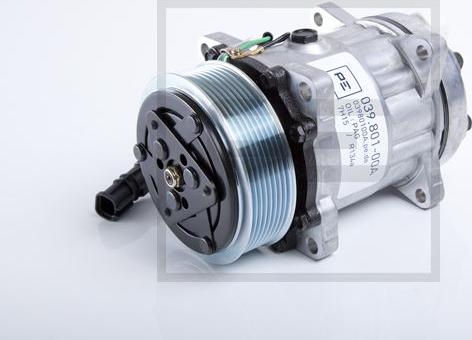 PE Automotive 039.801-00A - Compressor, air conditioning autospares.lv