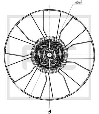 PE Automotive 030.191-00A - Fan Wheel, engine cooling autospares.lv