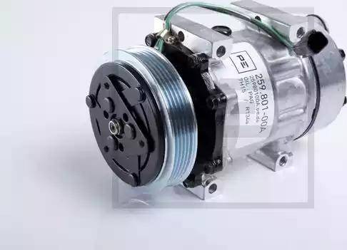 PE Automotive 259.801-00A - Compressor, air conditioning autospares.lv