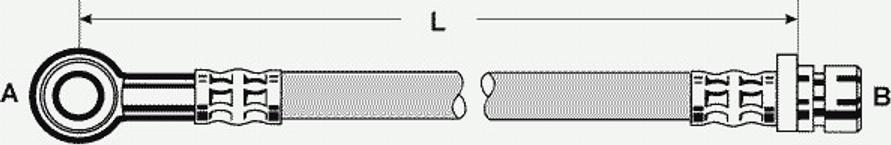 Pex 50.998 - Brake Hose autospares.lv