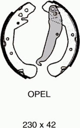 Pex 6.197 - Brake Shoe Set autospares.lv