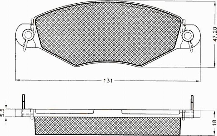 Pex 7492S - Brake Pad Set, disc brake autospares.lv