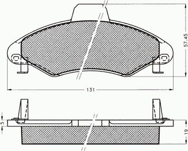 Pex 7.482 - Brake Pad Set, disc brake autospares.lv