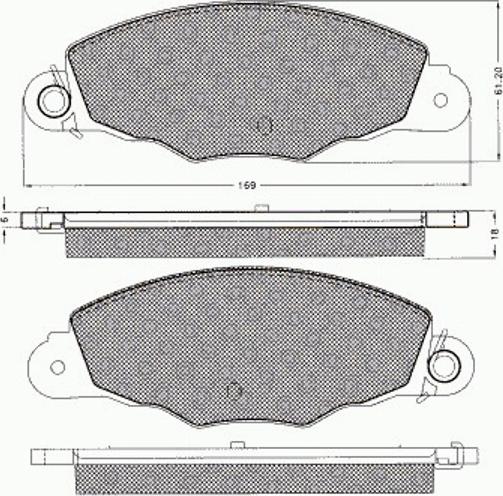 Pex 7502 - Brake Pad Set, disc brake autospares.lv