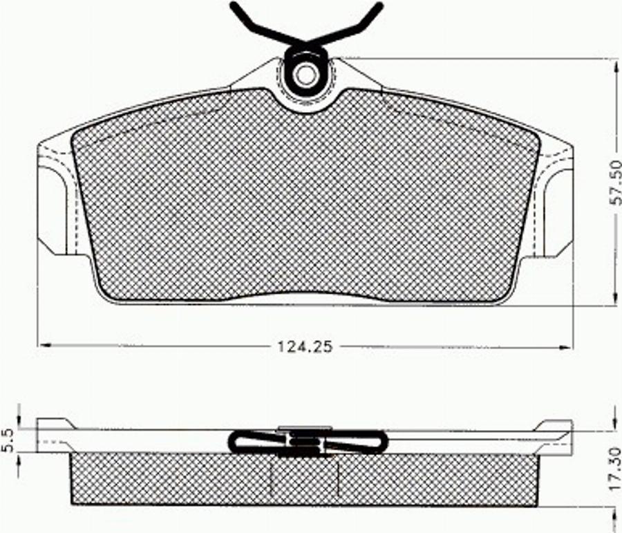 Pex 7511 - Brake Pad Set, disc brake autospares.lv