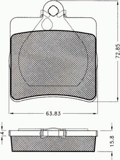 Pex 7524 - Brake Pad Set, disc brake autospares.lv