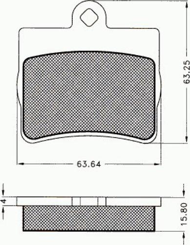 Pex 7.523 - Brake Pad Set, disc brake autospares.lv