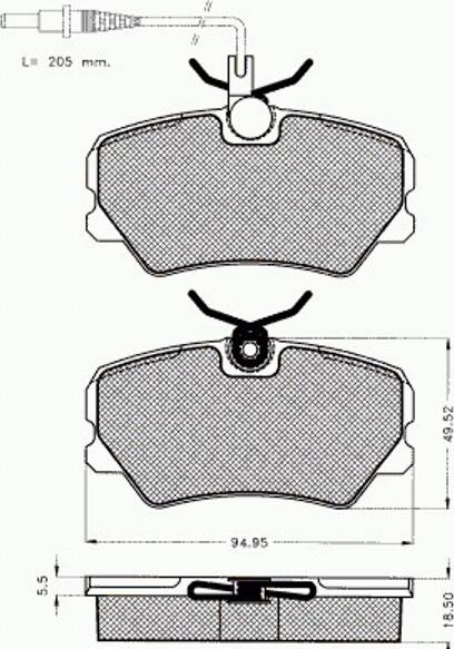 Pex 7091 - Brake Pad Set, disc brake autospares.lv