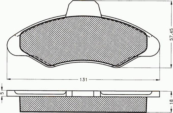 Pex 7.049 - Brake Pad Set, disc brake autospares.lv