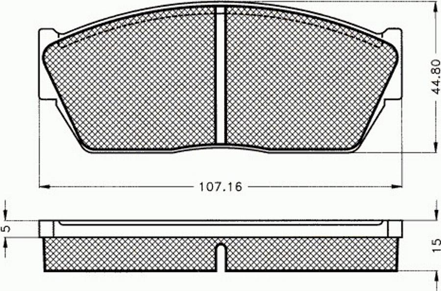 Pex 7085 - Brake Pad Set, disc brake autospares.lv