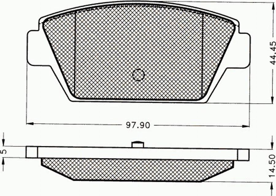 Pex 7080 - Brake Pad Set, disc brake autospares.lv