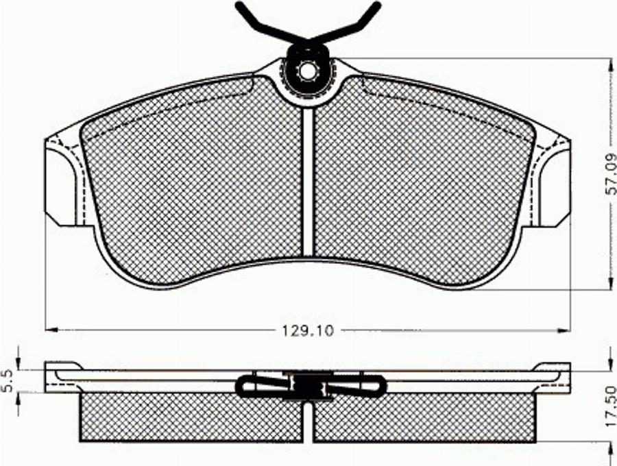 Pex 7155 - Brake Pad Set, disc brake autospares.lv