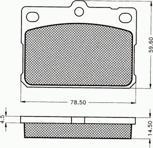 Pex 7169 - Brake Pad Set, disc brake autospares.lv