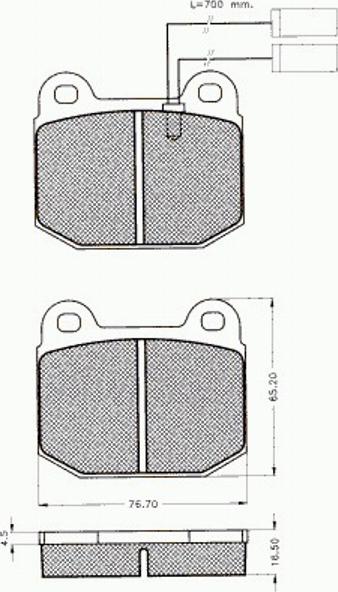 Pex 7.166 - Brake Pad Set, disc brake autospares.lv