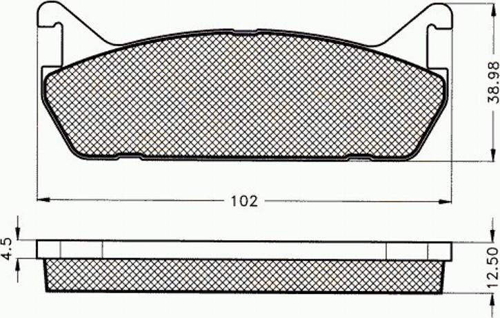 Pex 7121 - Brake Pad Set, disc brake autospares.lv