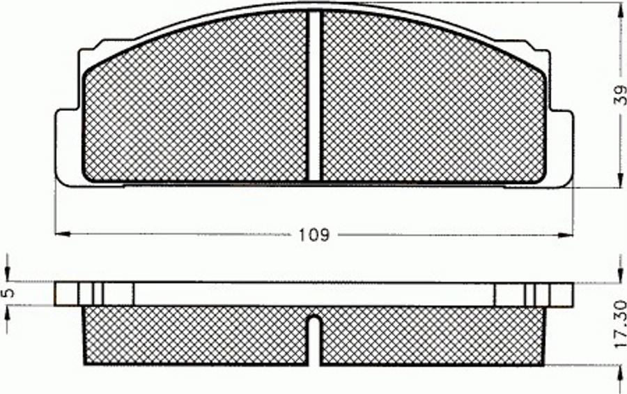 Pex 7122 - Brake Pad Set, disc brake autospares.lv