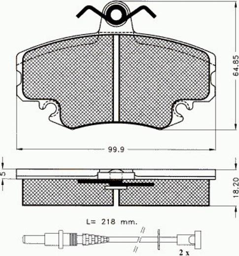 Pex 7.390 - Brake Pad Set, disc brake autospares.lv