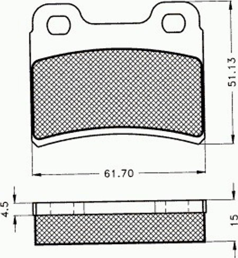 Pex 7364 - Brake Pad Set, disc brake autospares.lv