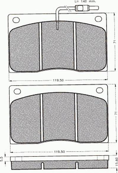 Pex 7314 - Brake Pad Set, disc brake autospares.lv