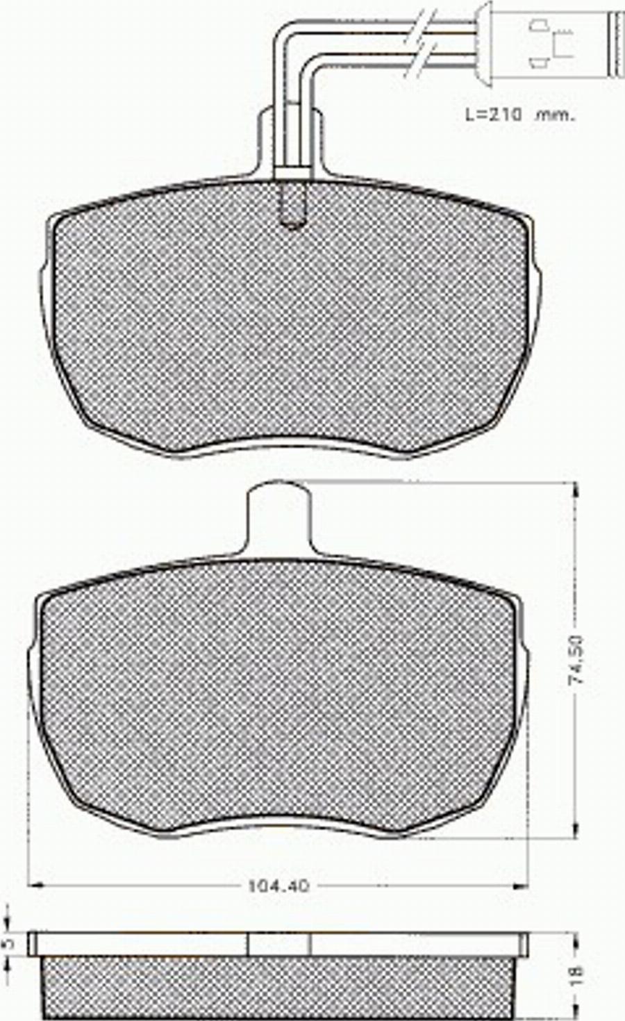 Pex 7.318 - Brake Pad Set, disc brake autospares.lv