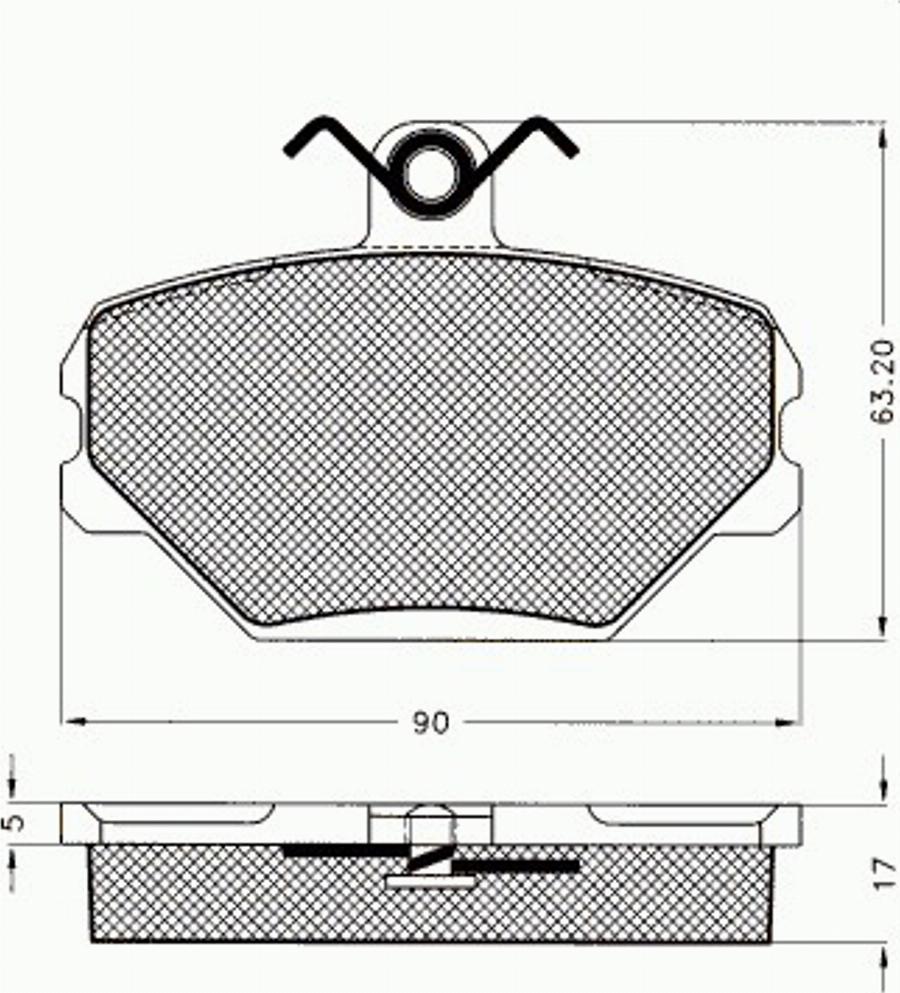 Pex 7.330 - Brake Pad Set, disc brake autospares.lv