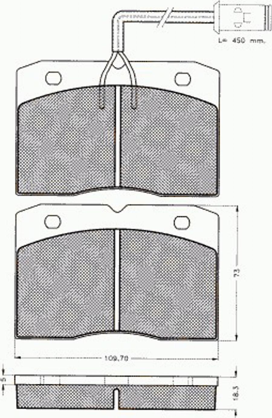 Pex 7.322 - Brake Pad Set, disc brake autospares.lv