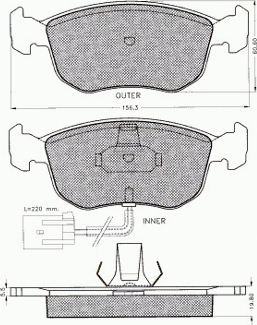 Pex 7373 - Brake Pad Set, disc brake autospares.lv